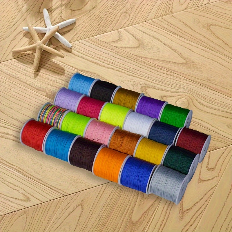 Elastic Polyester Thread For Bracelets Crafts 0.8 Mm 3937.01 InchTransparent