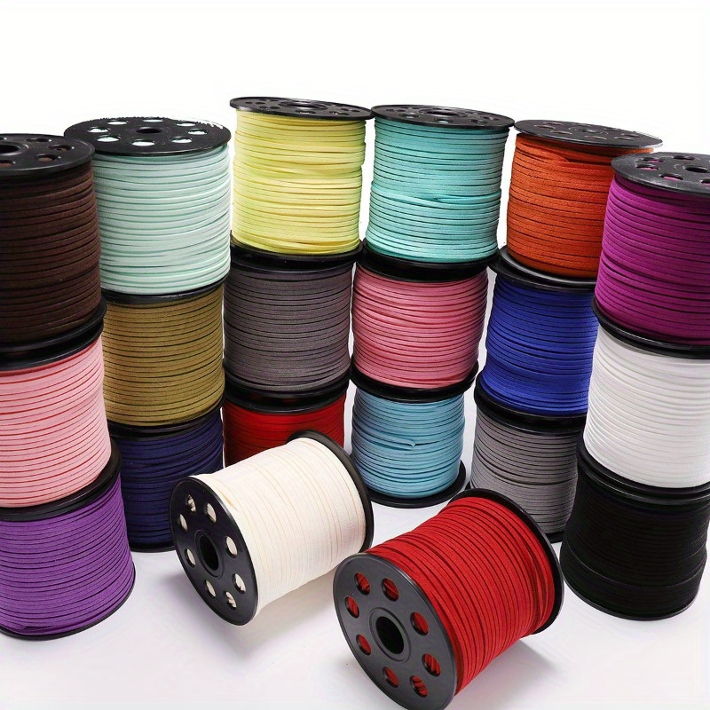 Suede Cord Faux Leather Cord String Rope Thread for Bracelet Necklace  Beading Jewelry DIY Crafts ( 3 Colors, 33 Yards), Suede
