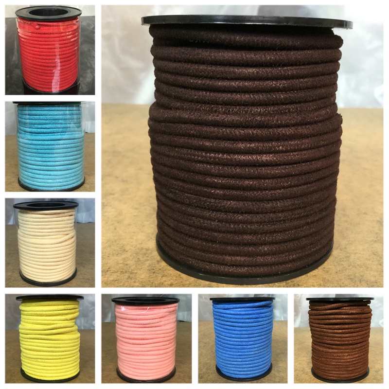 10yd Bulk Lot Suede Leather String Elastic Thread Cords - Temu