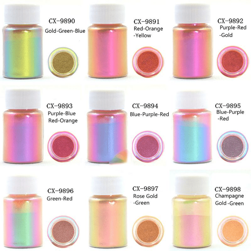 Epoxy Resin Pigment - 16 Colors Chameleon Non-Toxic UV Epoxy Resin Dye  Liquid