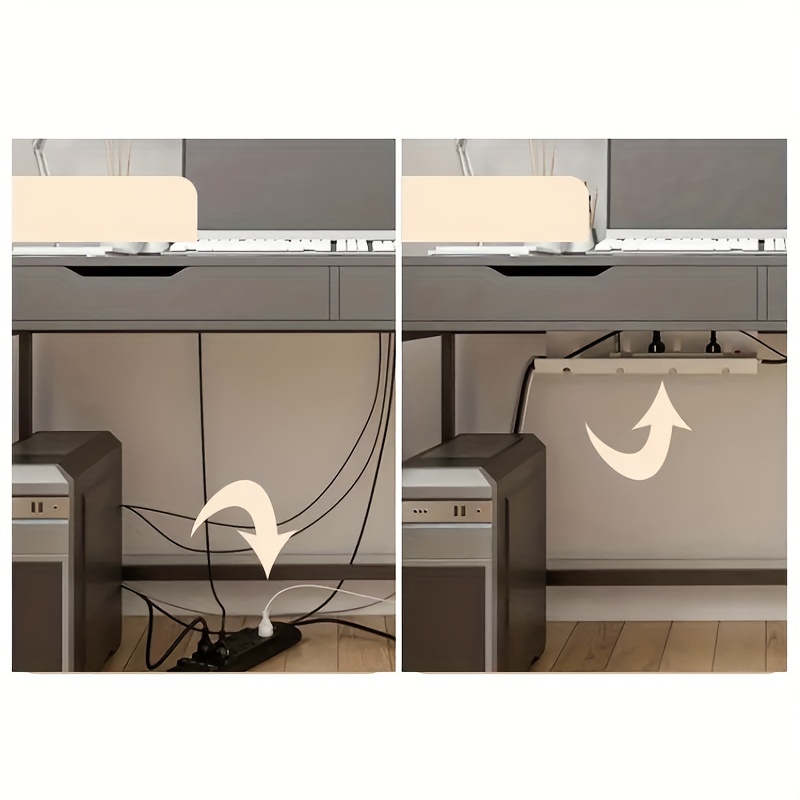 Under Desk Cable Management Tray - Cable Organizer for Wire