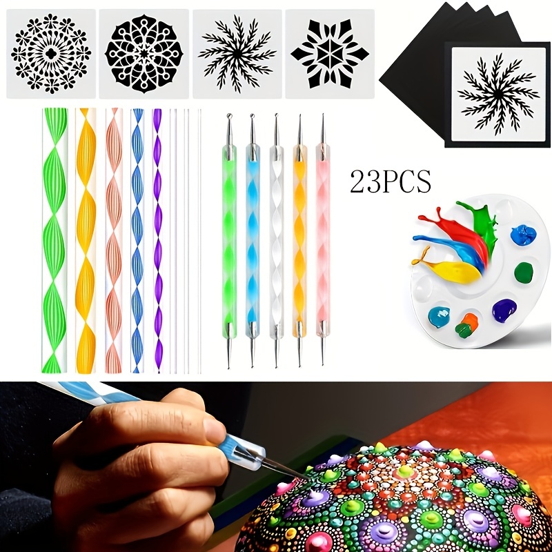 STIC 25 Fineliner Free Mandala Book Doodle Pens Set