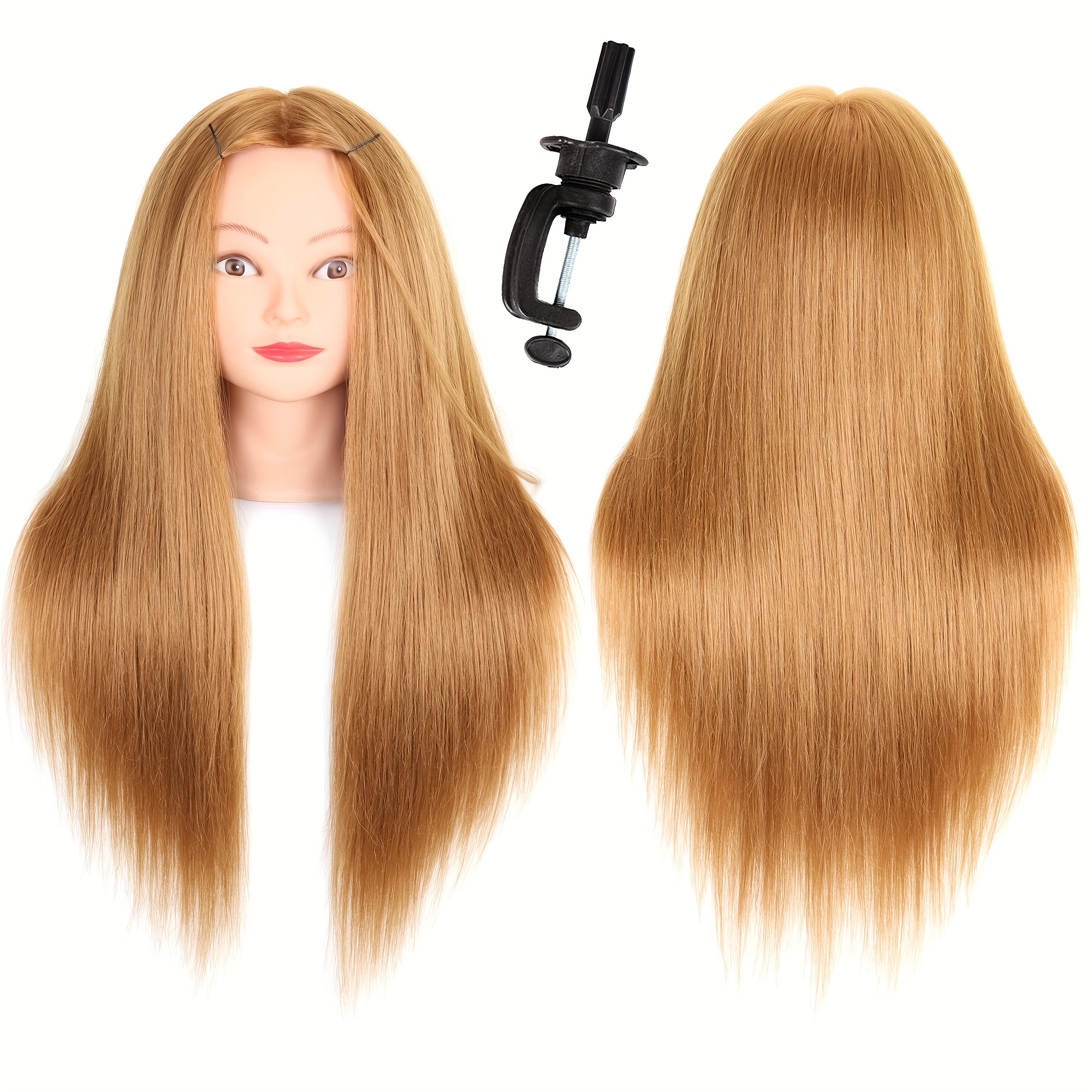 Mannequin Head With Hair And Stand, 65% Real Hair Mannequins To Practice  On, Doll Head For Hair Styling, Real Hair Mannequin Heads For Makeup