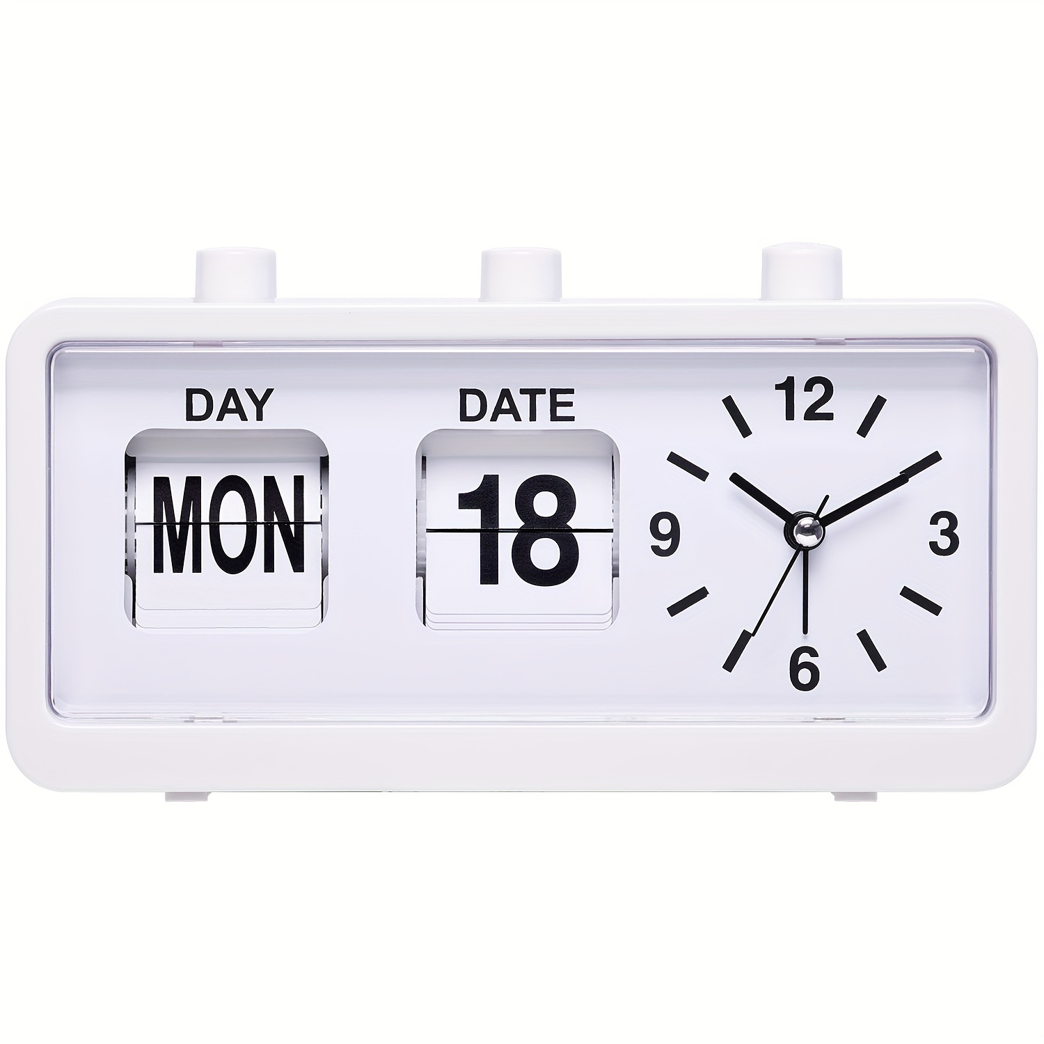 Flip Clock Classic Retro Vintage Clock Digital Flip Down Clock Digital  Number Alarm Clock Desk Clock Shelf Clock for Office Home Decoration 