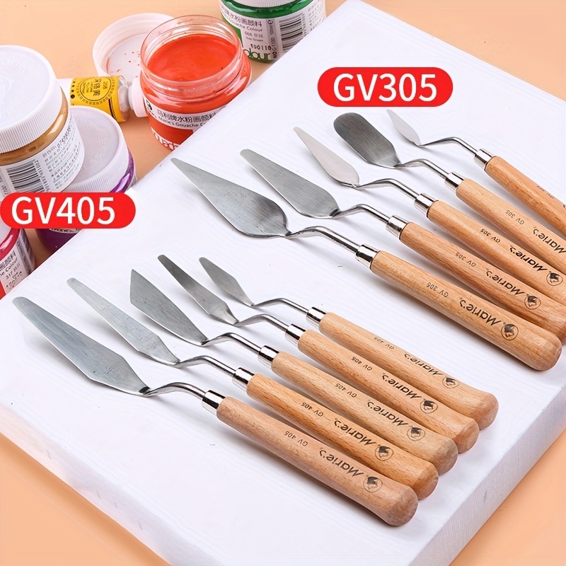 Palette Knife,5 Pcs Pallet Knife Set for Acrylic Painting Multiple Types  Stainless Steel Paint Spatula Oil Painting,Color Mixing,Cake Decorating  Painting Knives Painting Tools for Artists