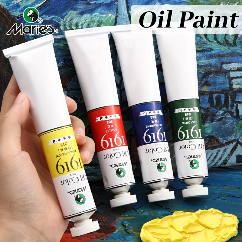PHOENIX Juego de pintura al óleo para artistas, 6 colores/1.35 onzas, tubos  grandes, colores de pintura al óleo para artistas profesionales
