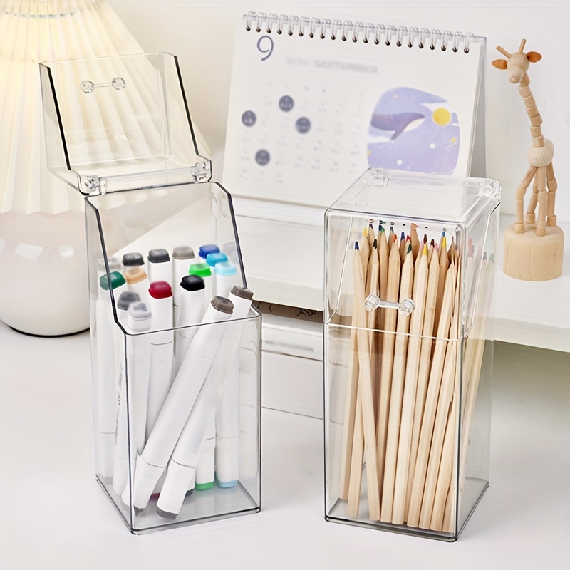 Acrylic Pencil Holder - Temu Canada