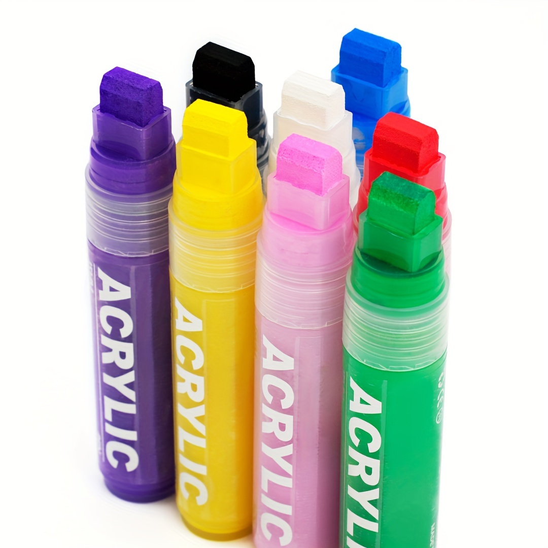 5/4/3/2pcs White Marker For Tyre Oiliness Waterproof DIY Graffiti Sign  Industry High-Capacity