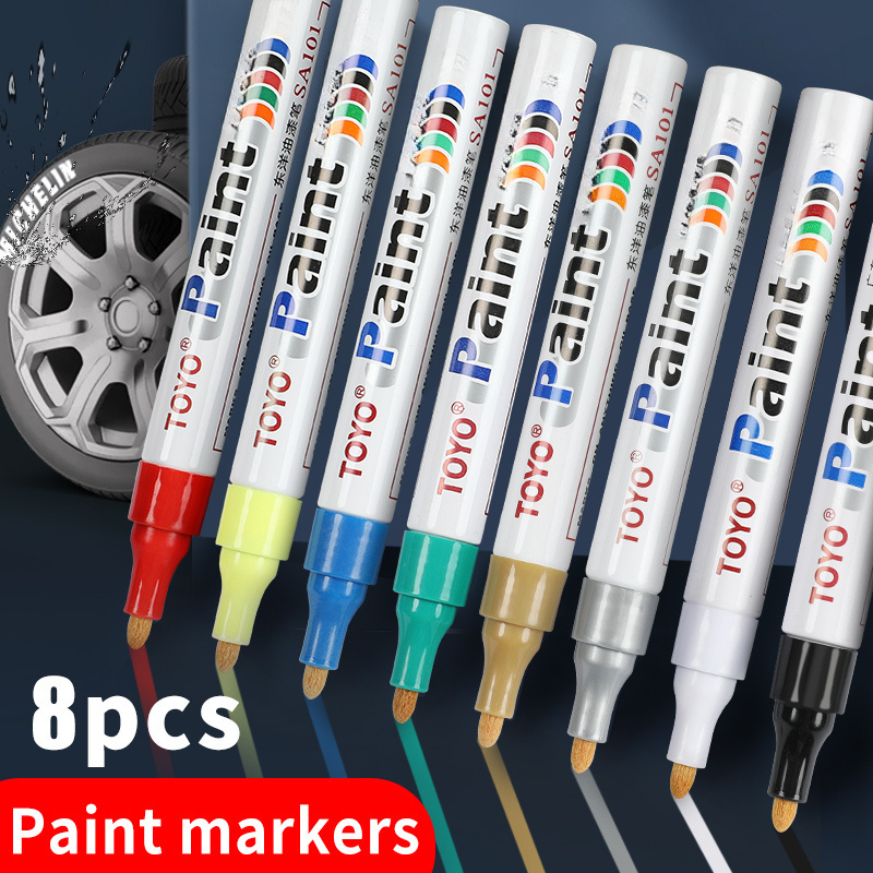 Tire Ink Permanent Marker Tyre Lettering Paint Pen USA Seller TOYO 4 Pack  White