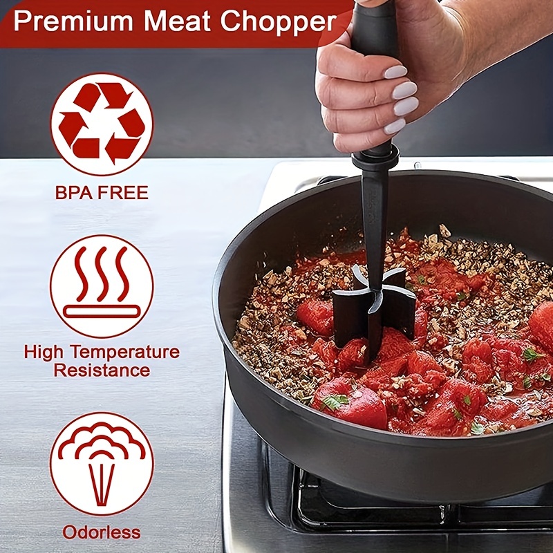 Meat Chopper For Hamburger Meat Beef Masher Heat Resistant - Temu
