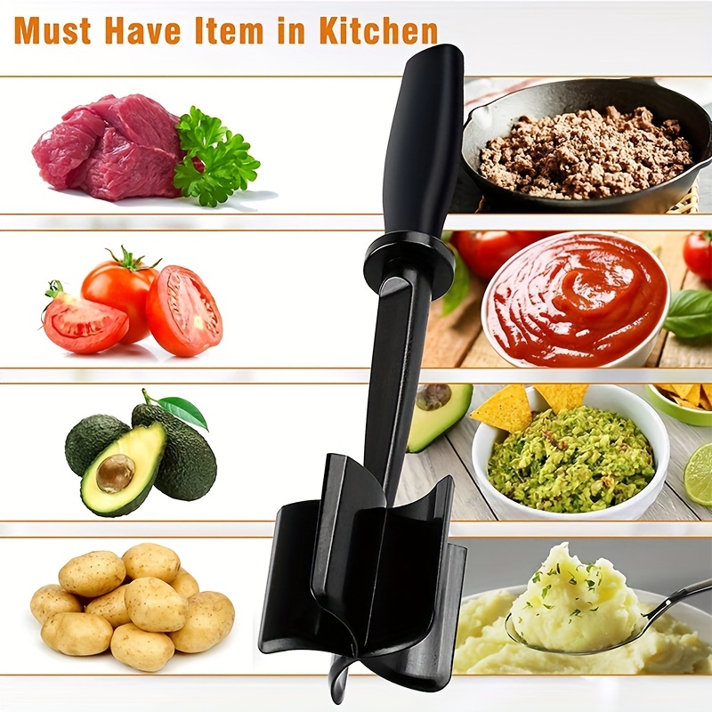 Heat Resistant Meat Chopper For Hamburger And Ground Beef - Easily Mix And  Chop Meat With Masher Tool - Temu