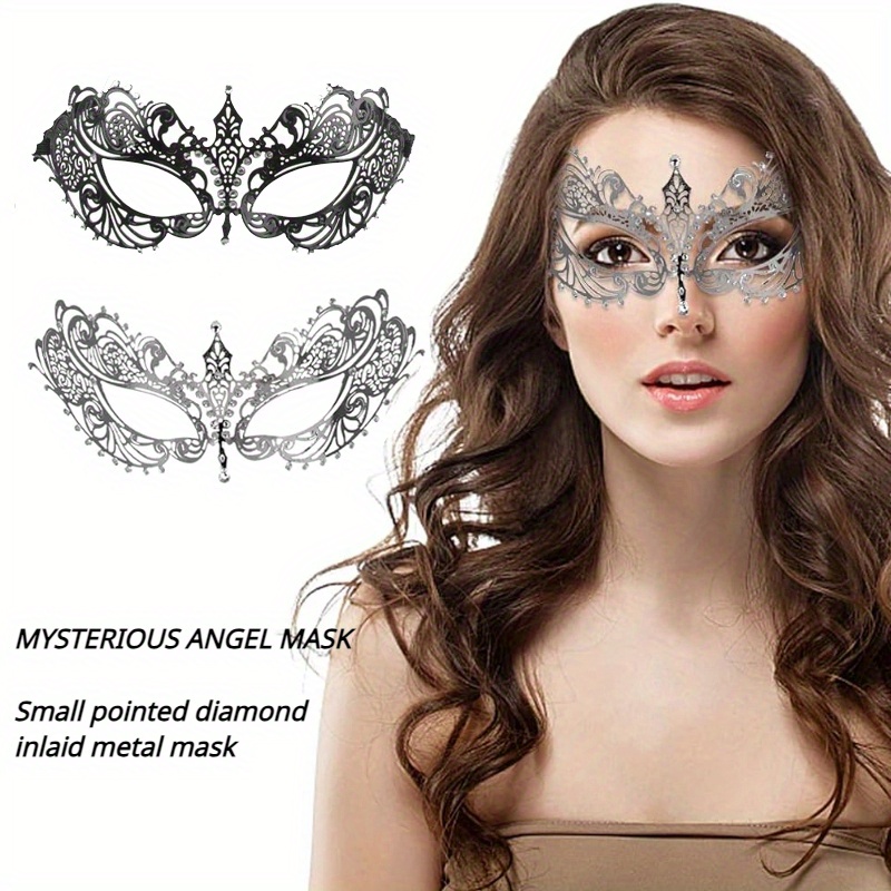 Metal Inlaid Diamond Phoenix Tail Mask Costume Rhinestone - Temu