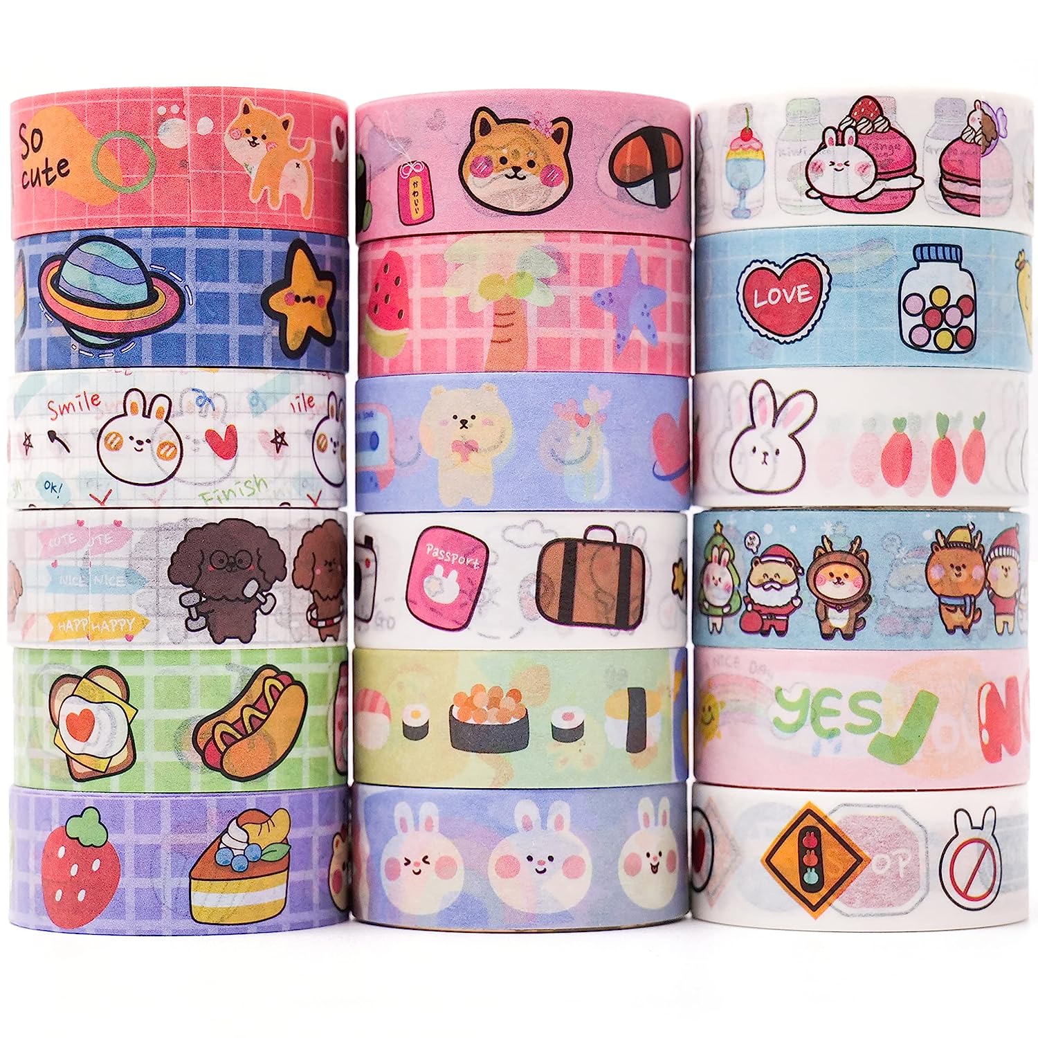 Kawaii Washi Tape Set Peach Decorative Tape Art - Temu Italy