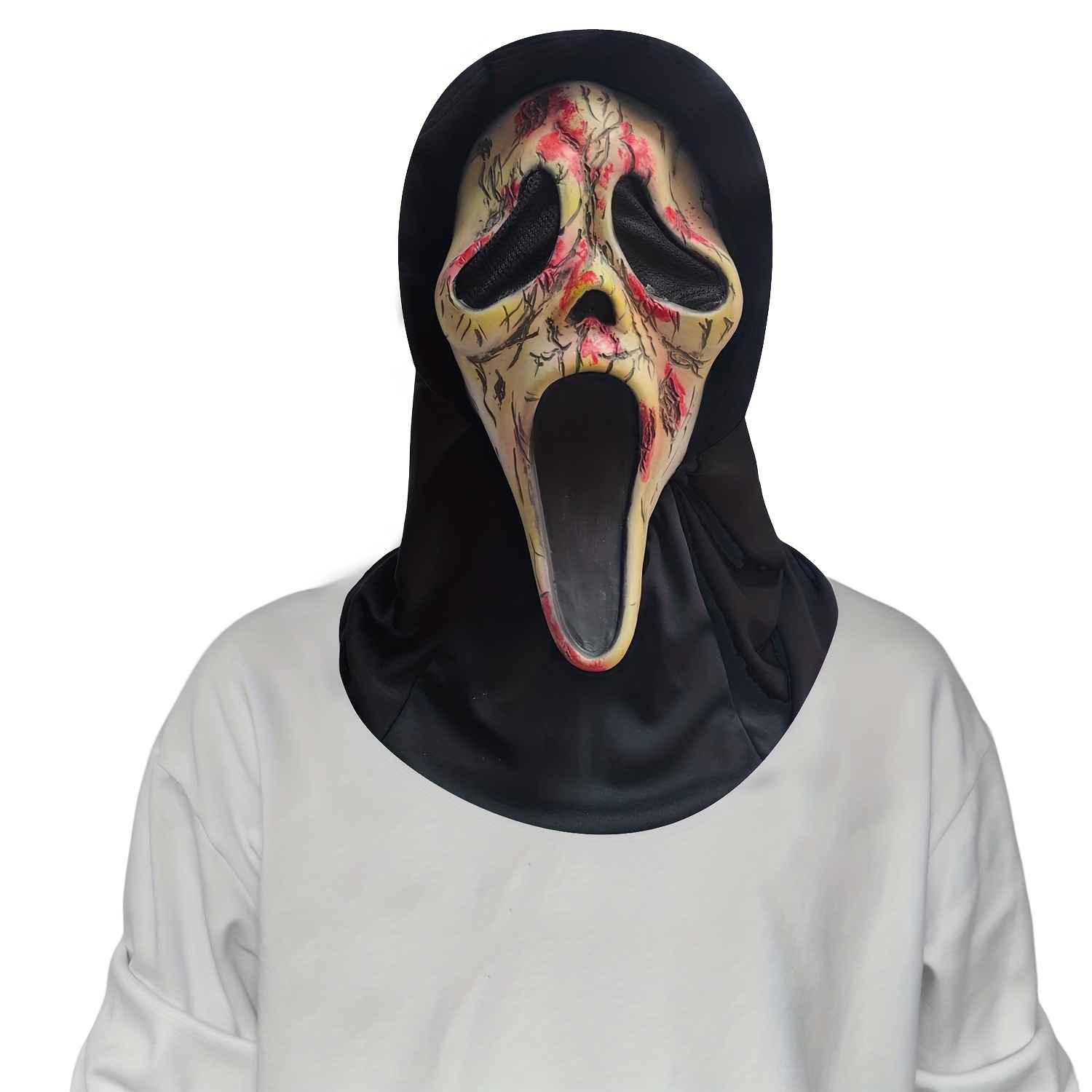 Masque Capuche Scream Mask Halloween Nightmare Cosplay Déguisement