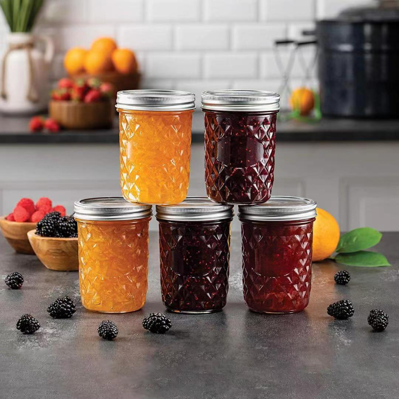 Storage Glass Jars with Lids Glass Mason Jars Pot 8 OZ Canning Jar Jelly Jar  Ideal for Jam Honey Food Canning Preserve Storage - AliExpress
