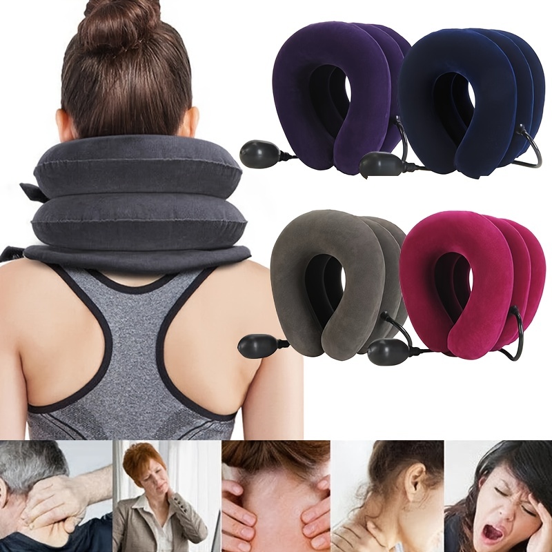 Neck Traction Device Cervical Support Brace travel pillow & flights cushion