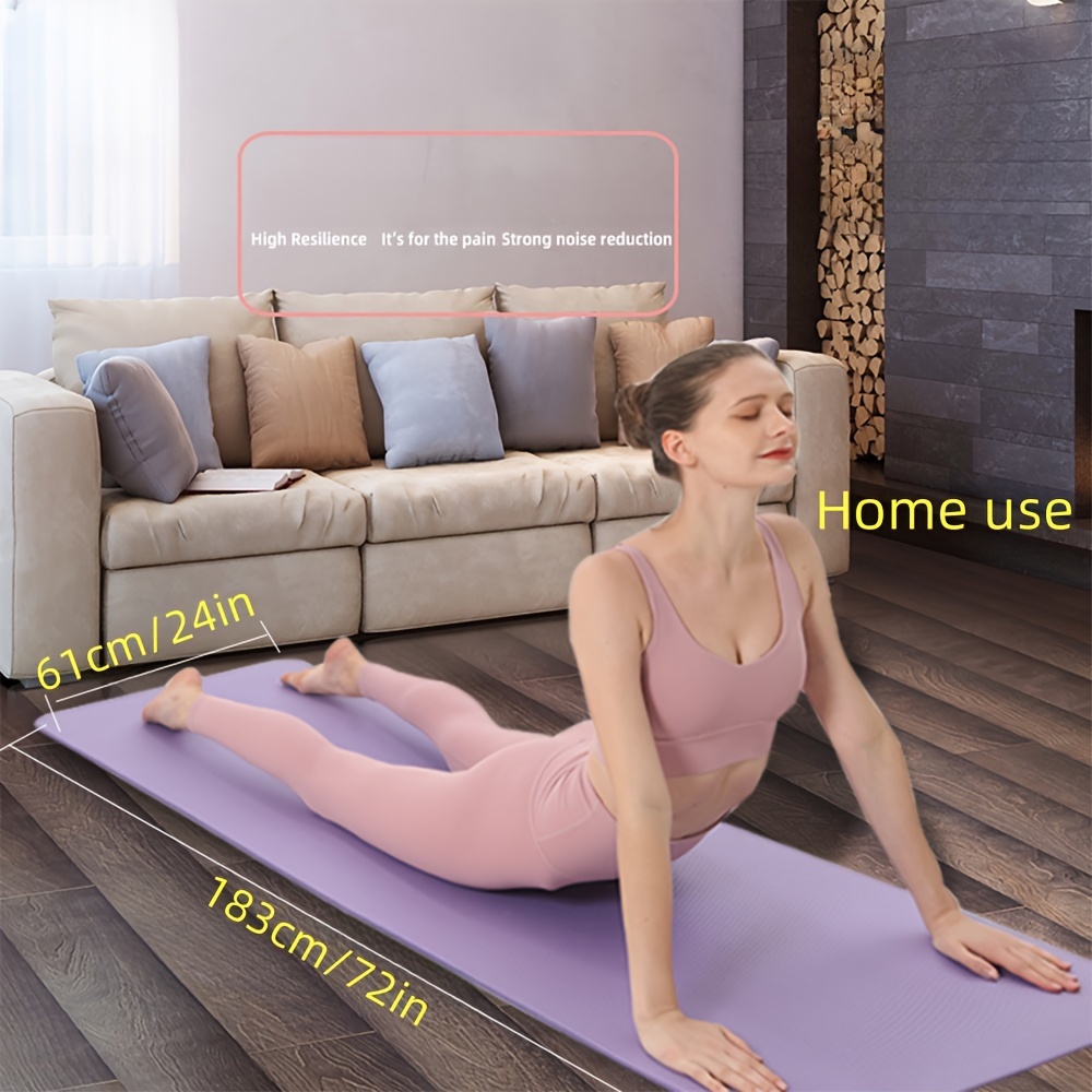 Exercise Non slip Yoga Mat Large Round Striped Mute Cushion - Temu