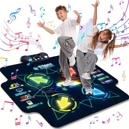 Tapis de Danse pour Enfants de 3 à 8 Ans, Tapis de Danse Musical avec  Affichage LED, 3 Modes de Jeu, Volume réglable, Musique intégrée Jouets  pour 4 5 6 7 8 9 10 Ans