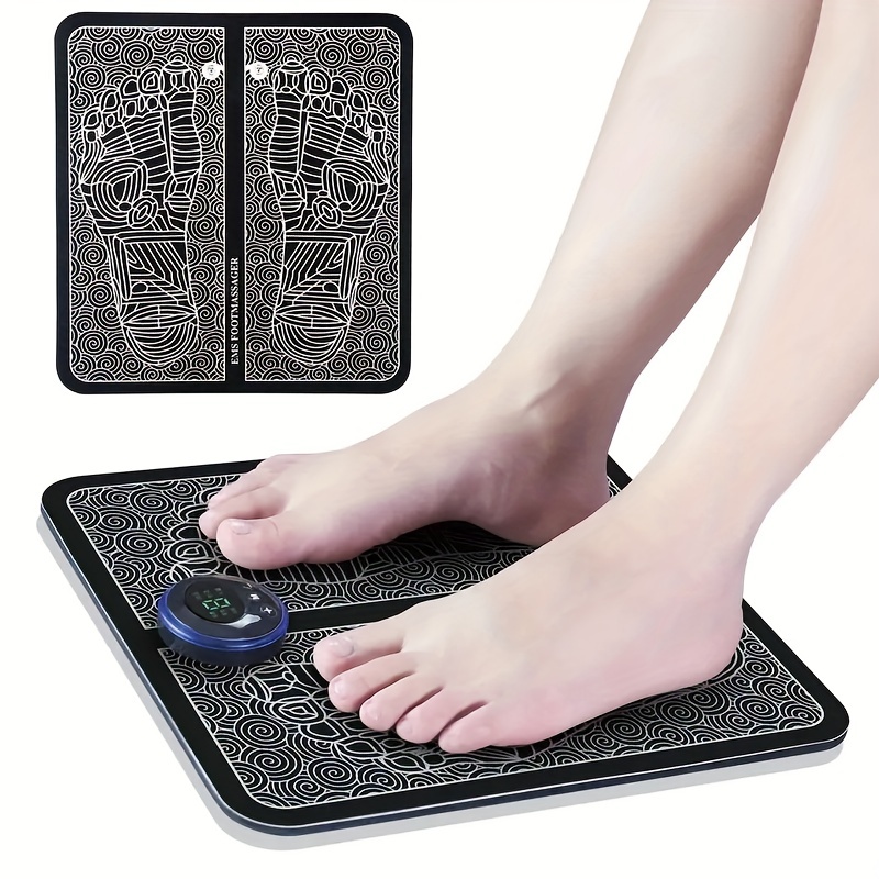 EMS Electric Foot Massager Mat Tens Muscle Stimulator Foldable Foot Cushion  Pad Pulse Acupuncture Pain Relief Blood Circulation - AliExpress