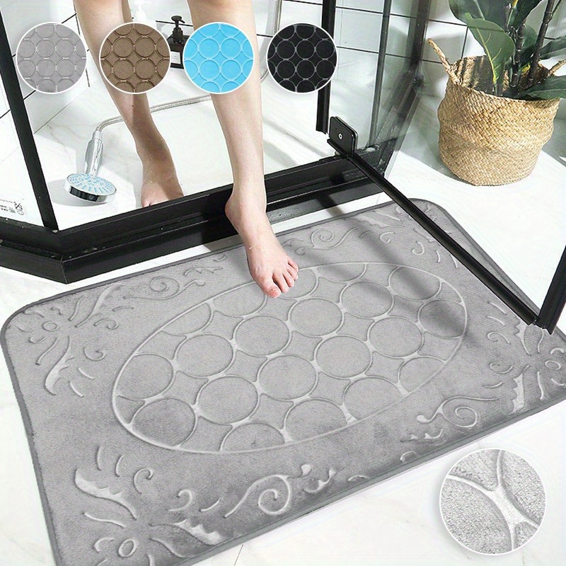 Comprar Alfombrilla de baño con relieve de adoquines, alfombrilla