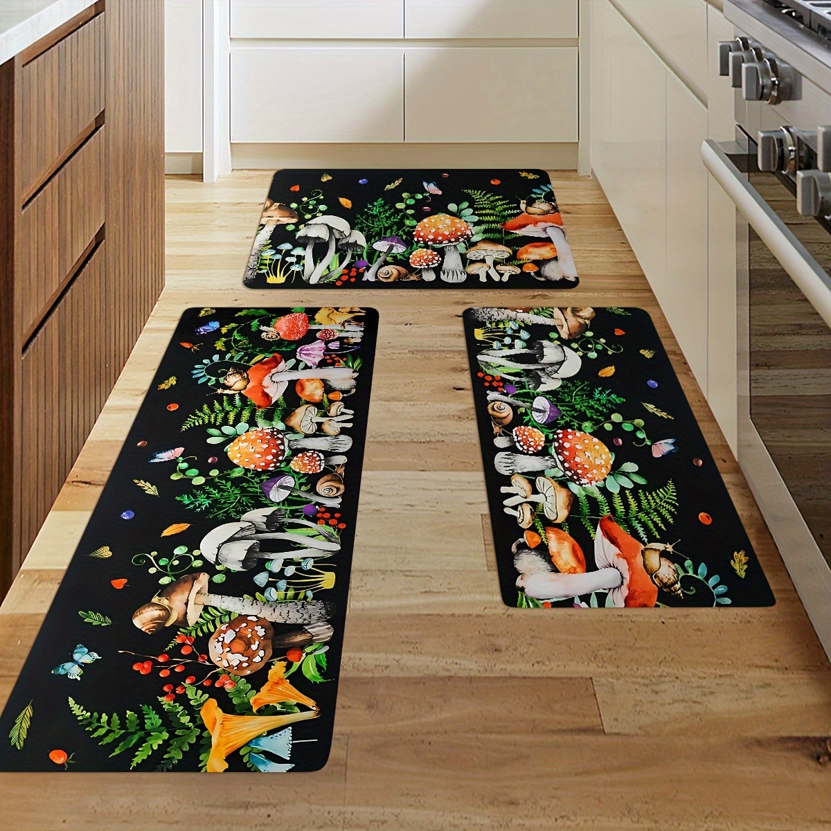 Bright Mushroom Art Rv Floor Mats, Non-slip Floor Mats, Indoor