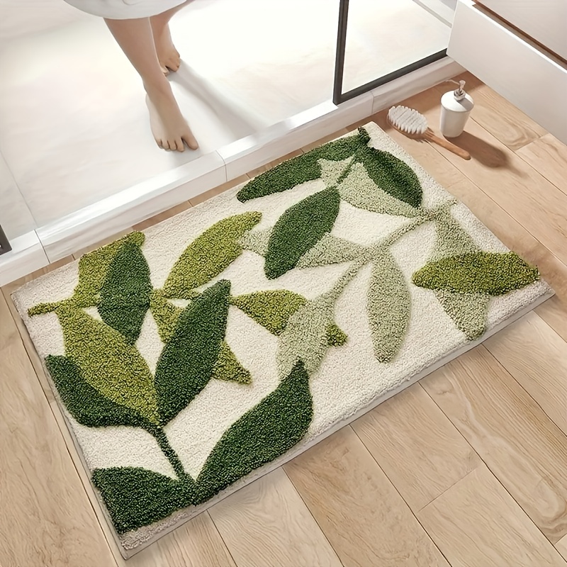 Alfombra de baño verde Tifanny 870gr