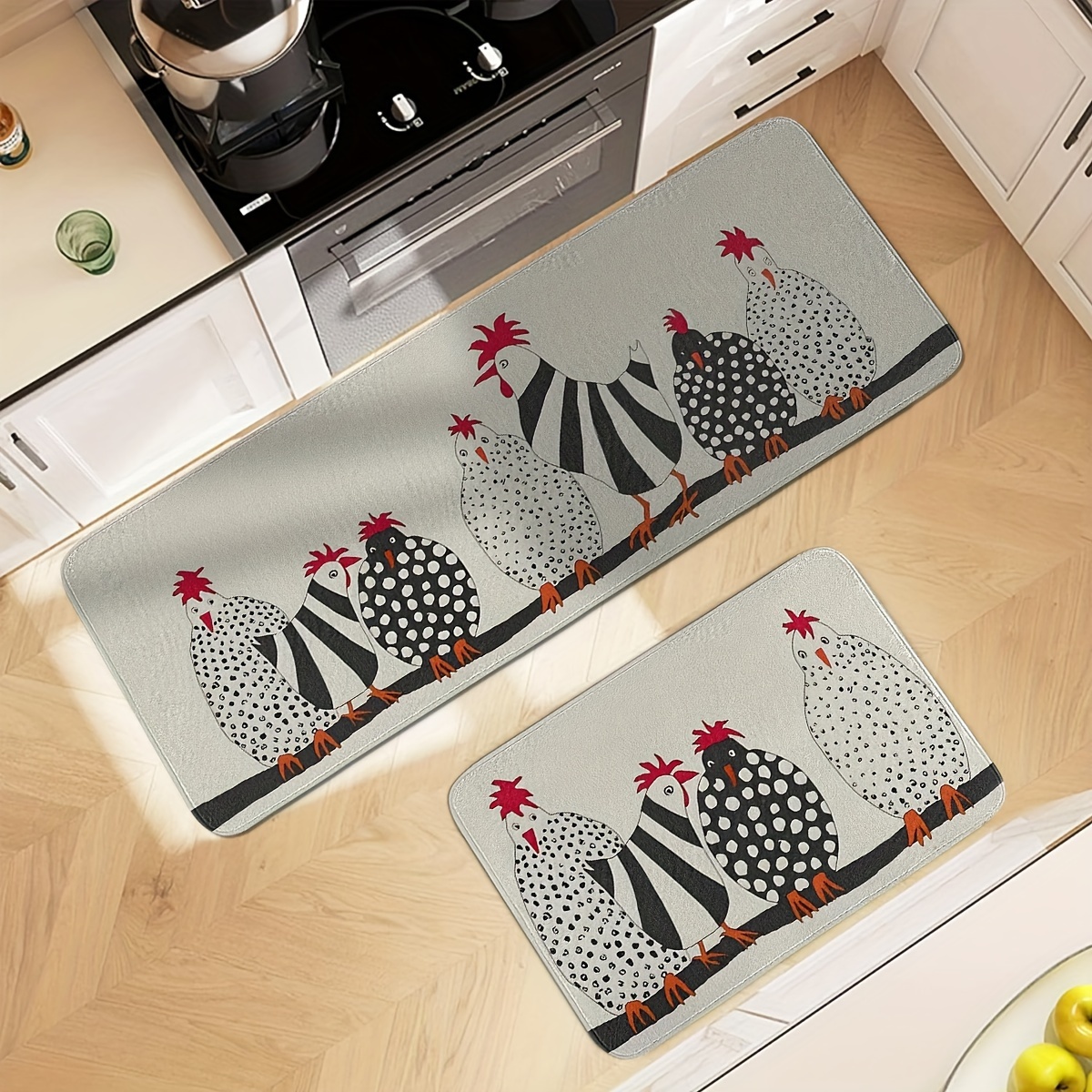 Quick Drying Rustic Kitchen Mat With 3d Animal Print Perfect - Temu