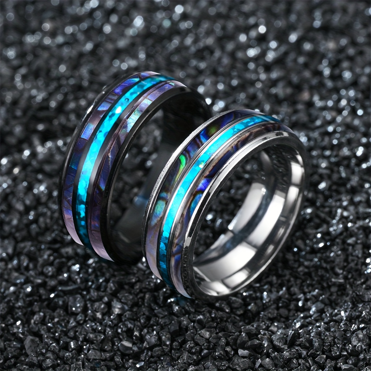 Titanium Steel Prism Ring - Multi-section Ring Men Women Couple