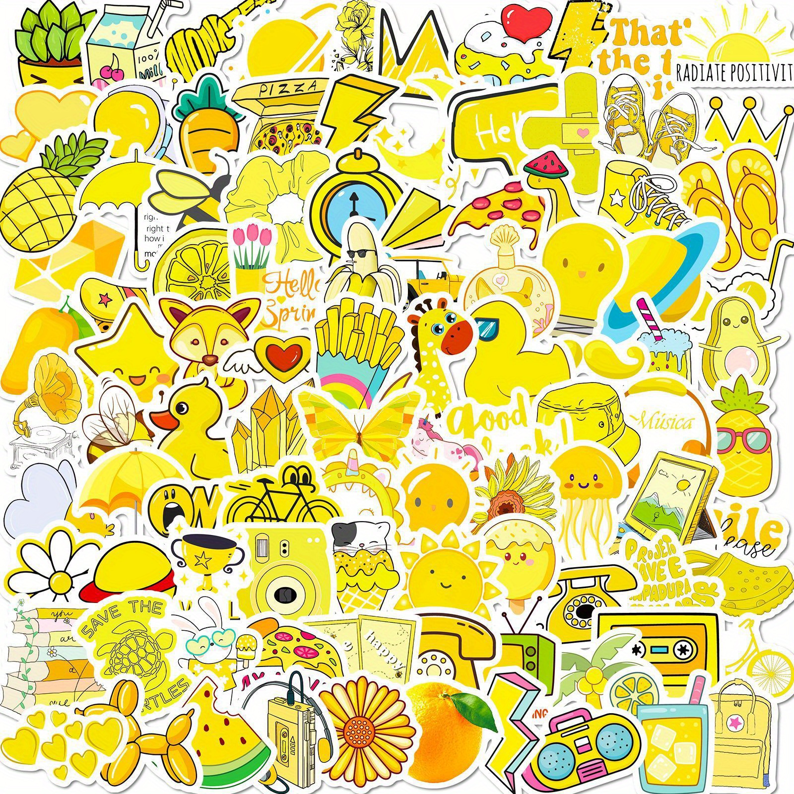 60pcs Gudetama Stickers Japanese Lazy Egg Stickers Kawaii Stickers Vinyl  Waterproof Stickers Laptop Water Bottles Skateboard Guitar