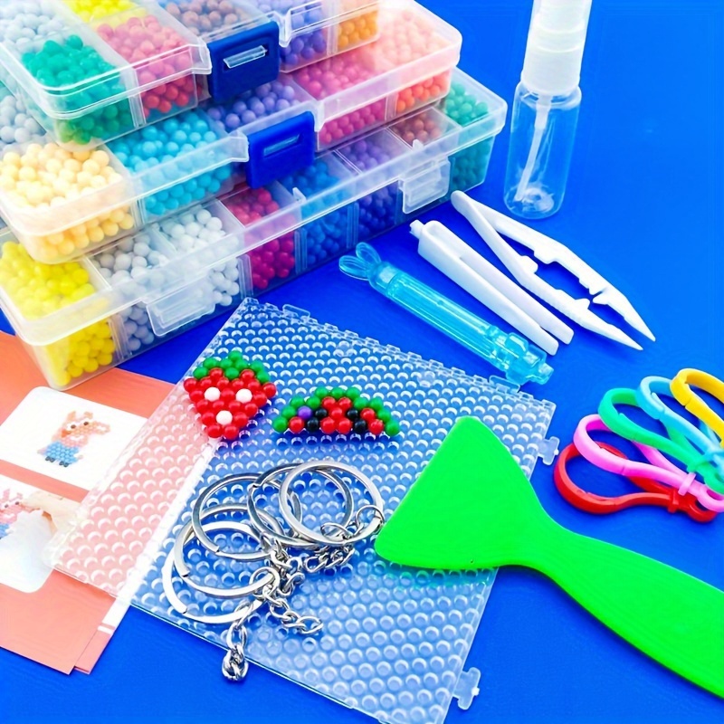 Aqua Beads DIY Set Perlen Tool Creativity Magic Water Beads Pegboard Arts  and Crafts for Kids Toys Girls Children Gift 5 7 10