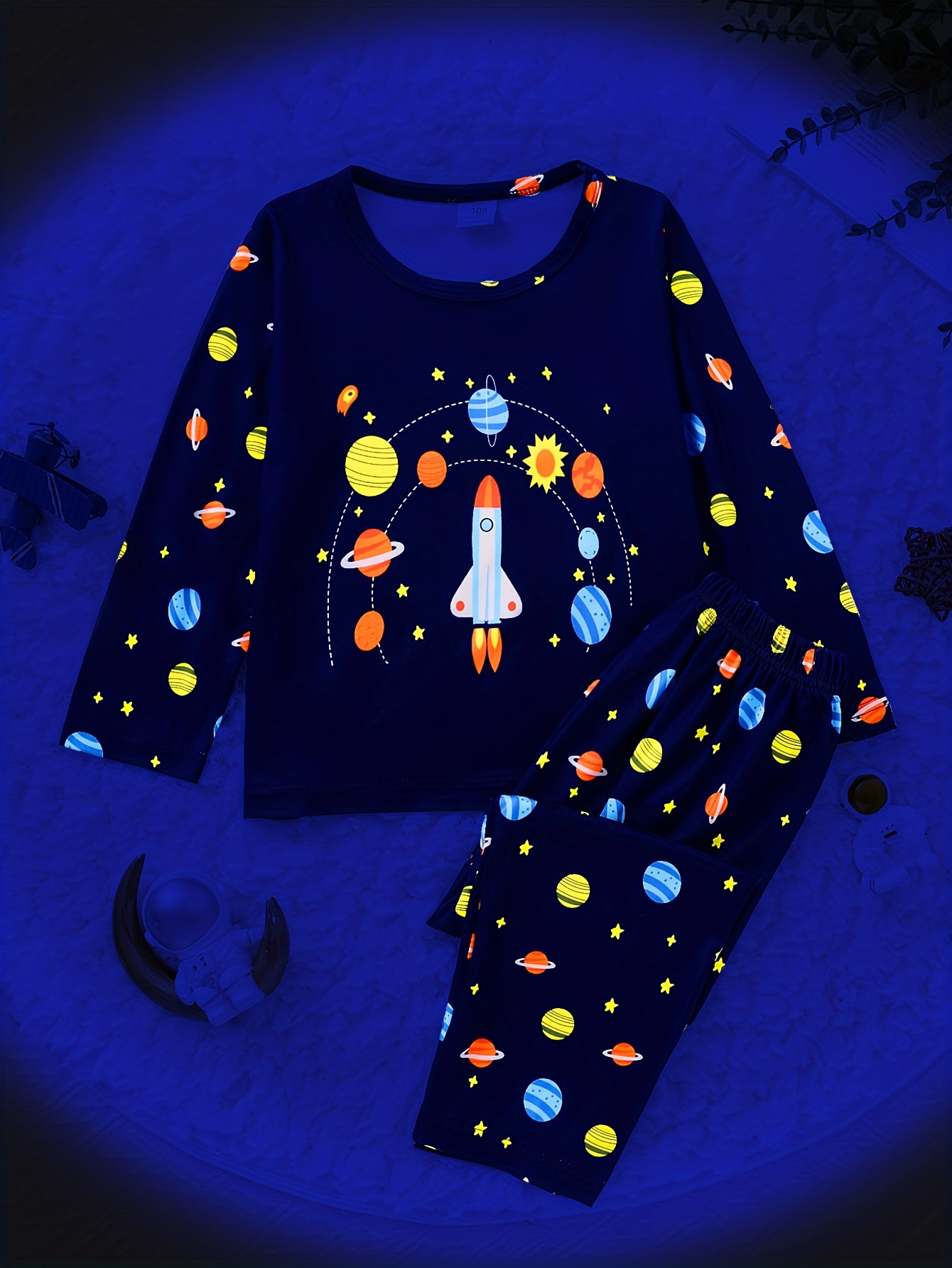 Pijamas de satén de Color liso para niños, ropa de dormir de Mickey de seda  con pantalones, conjuntos de pijama de dibujos animados para niñas de 3 a 14  años