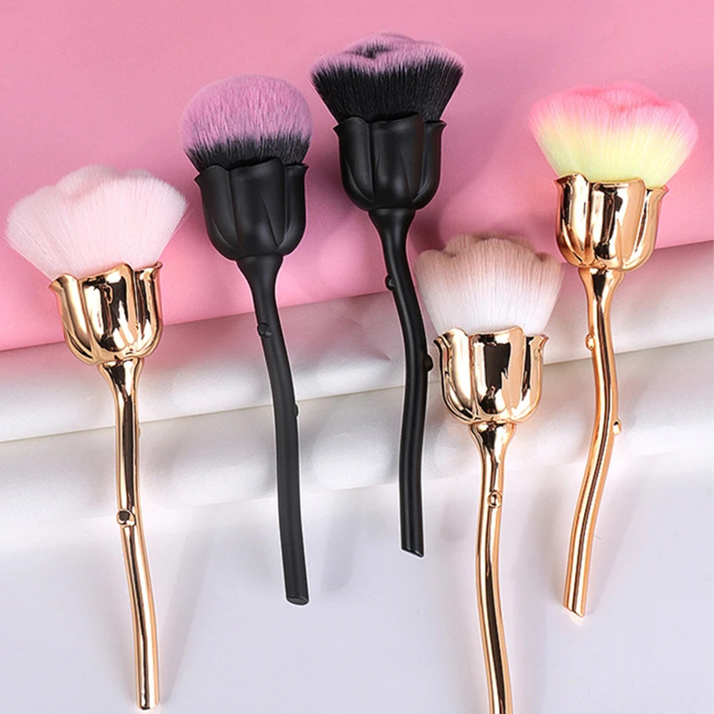 Large Soft Blush Powder Pink Hair Mushroom Shape Makeup Brush Nail Paint  Gel Dust Cleaning Brush Make Up Nail Art Manicure Tool