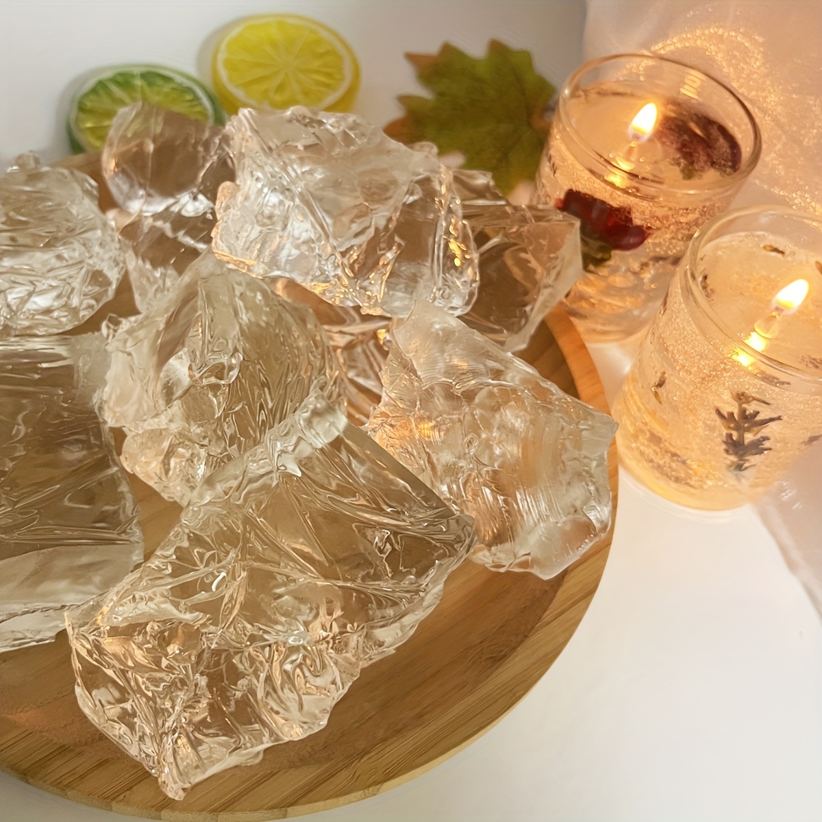500/1000g Smokeless Jelly Wax DIY Candle Making Material Transparent Wax  Raw Material Natural Crystal Wax - AliExpress