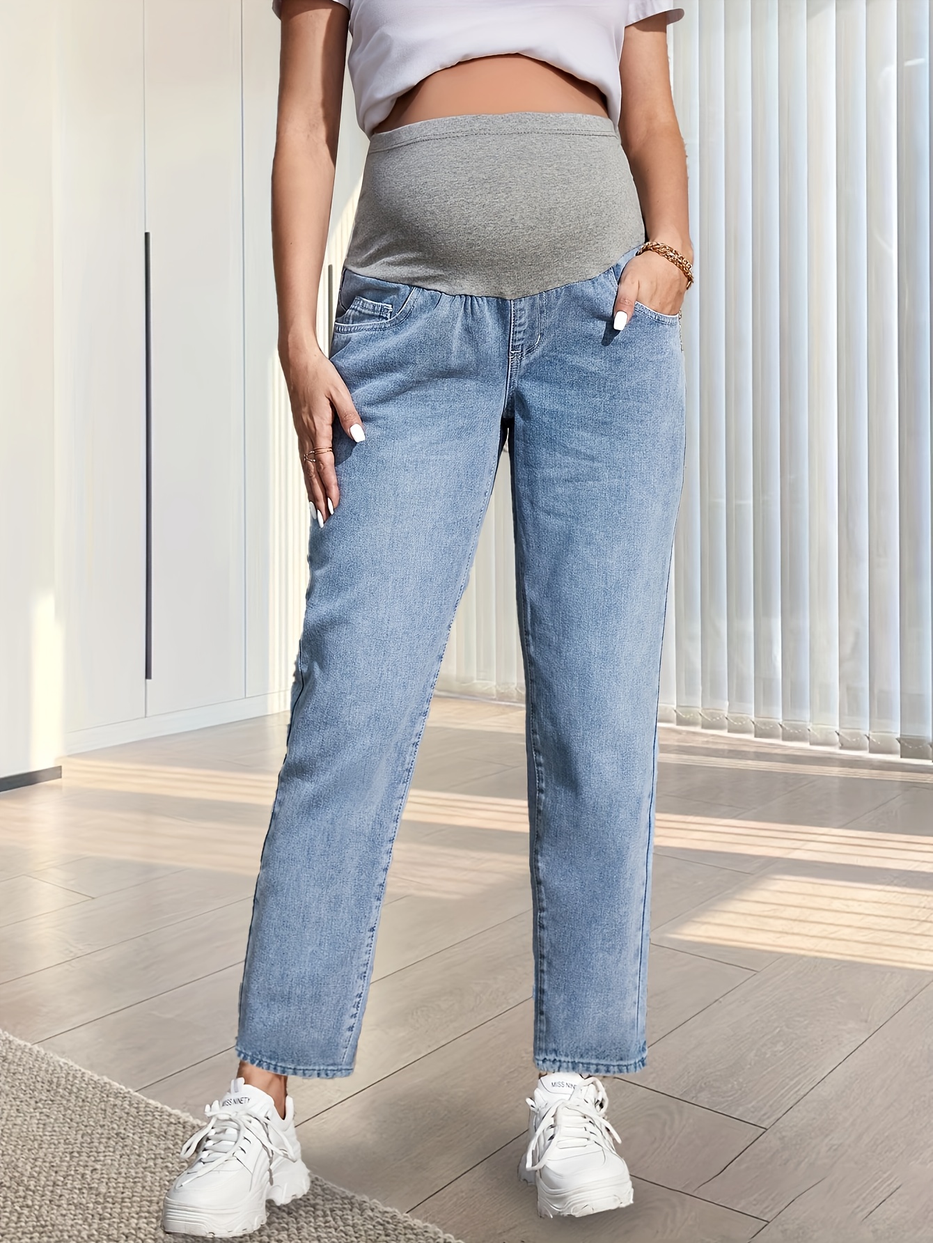 Pantalones De Embarazada - Temu Mexico