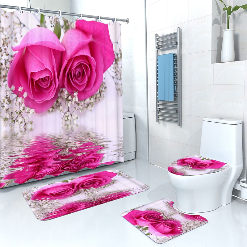 Cortina ducha rosa - Mi Casa