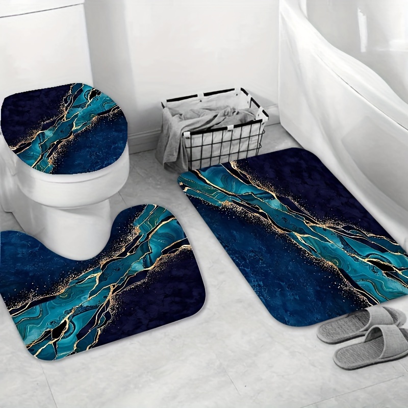 Tapis salle de bain antidérapant motif carreaux 67x35 - Bricoland