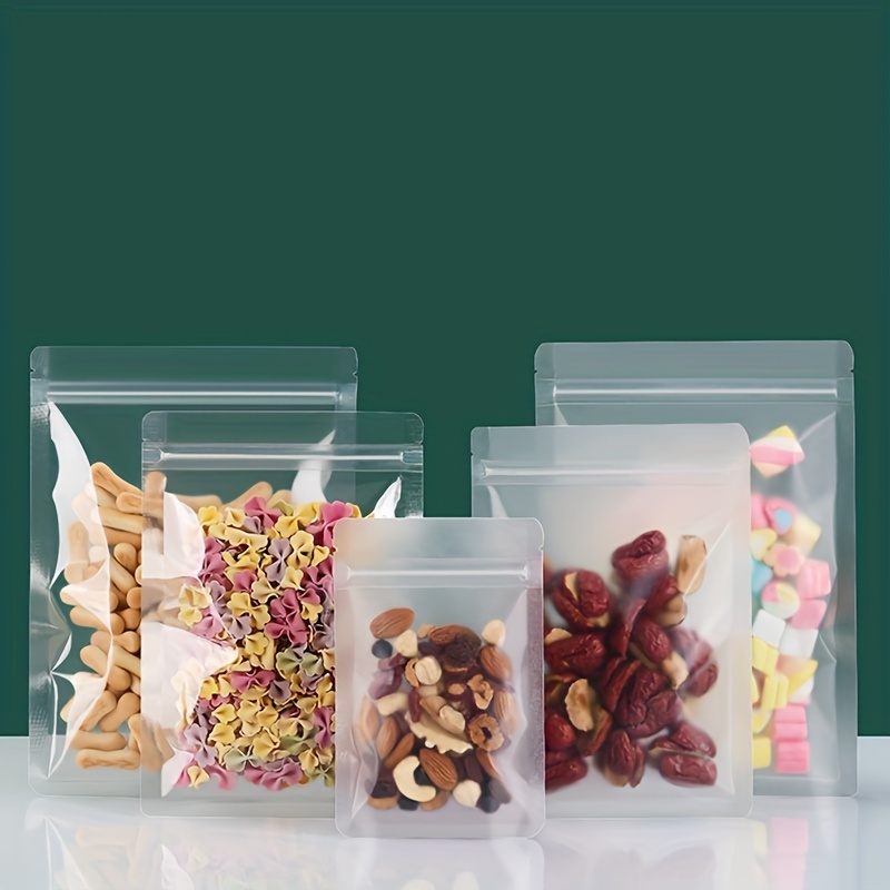 Frosted Transparent Reusable Plastic Food Grade Storage Bag with Zipper -  China Plastic Bag, Food Storage Bag