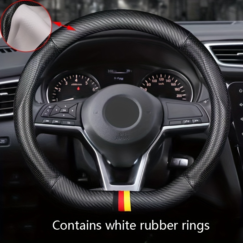 Carbon Fiber Steering Wheel Cover - Temu
