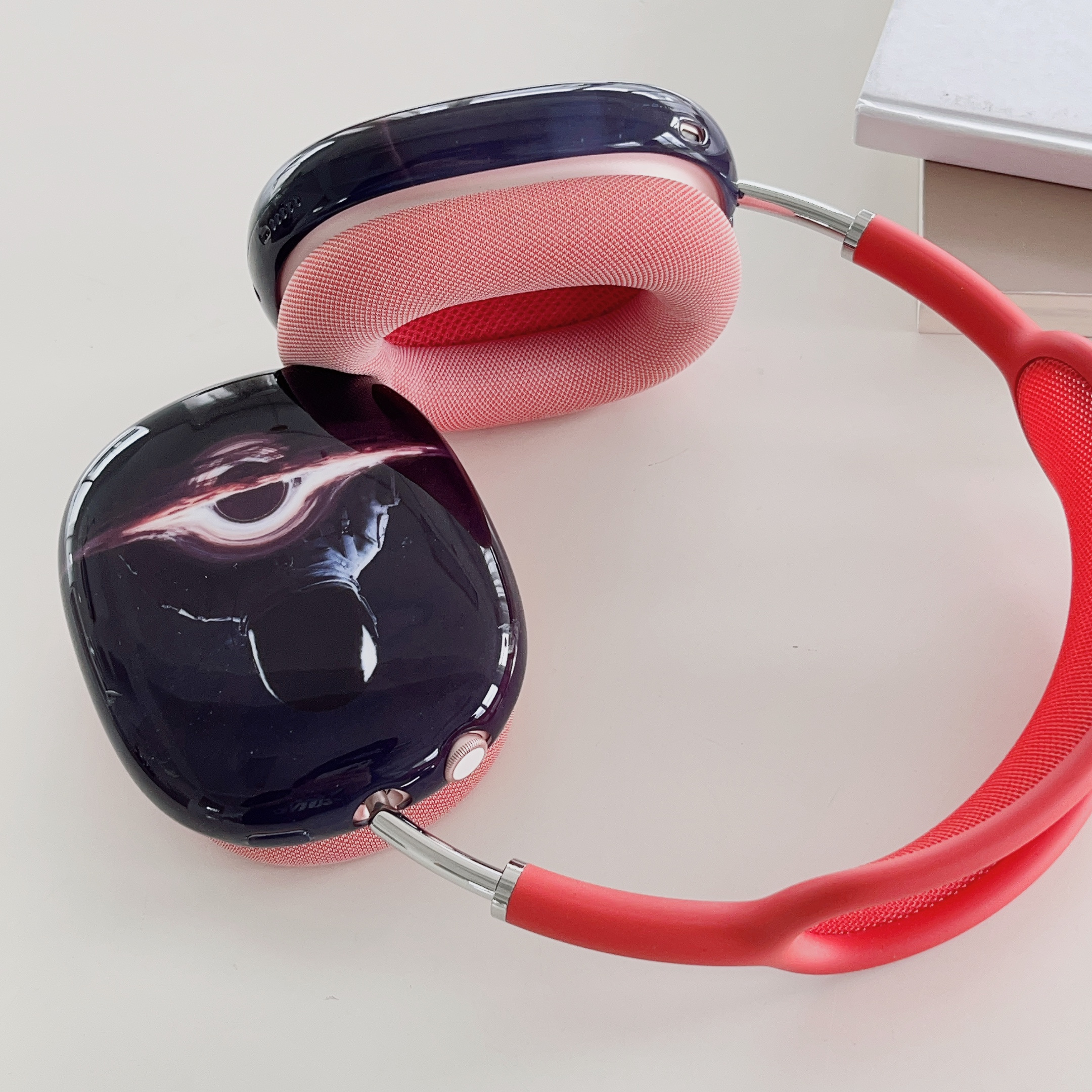 Funda de silicona 3 en 1 compatible con auriculares Apple Airpods Max, funda  antiarañazos, funda para auriculares y diadema compatible con Apple Airpod  Max, funda protectora para accesorios (rojo)
