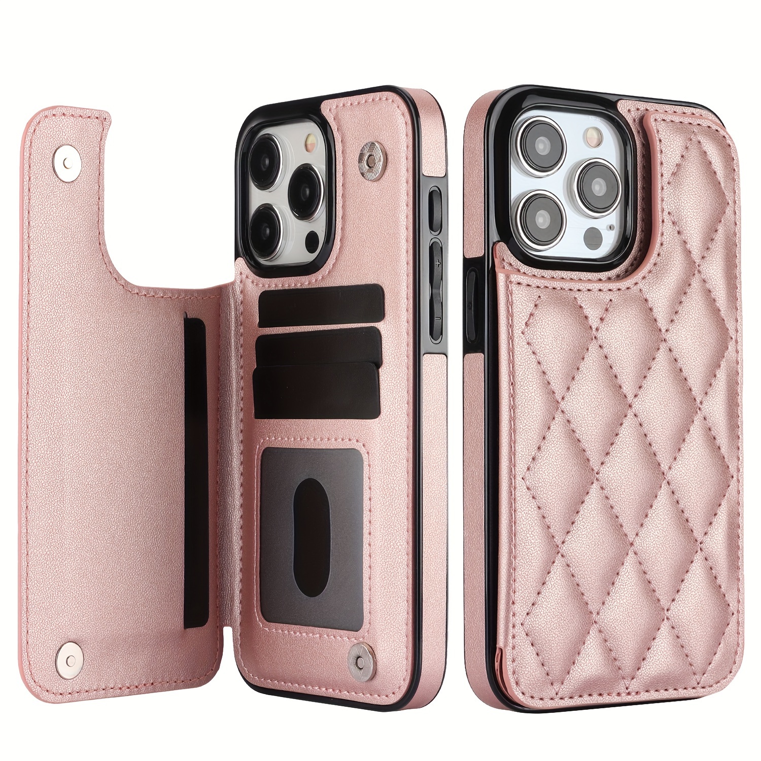 Funda Cartera Cuero Artificial Iphone 14/13/12/11/pro - Temu