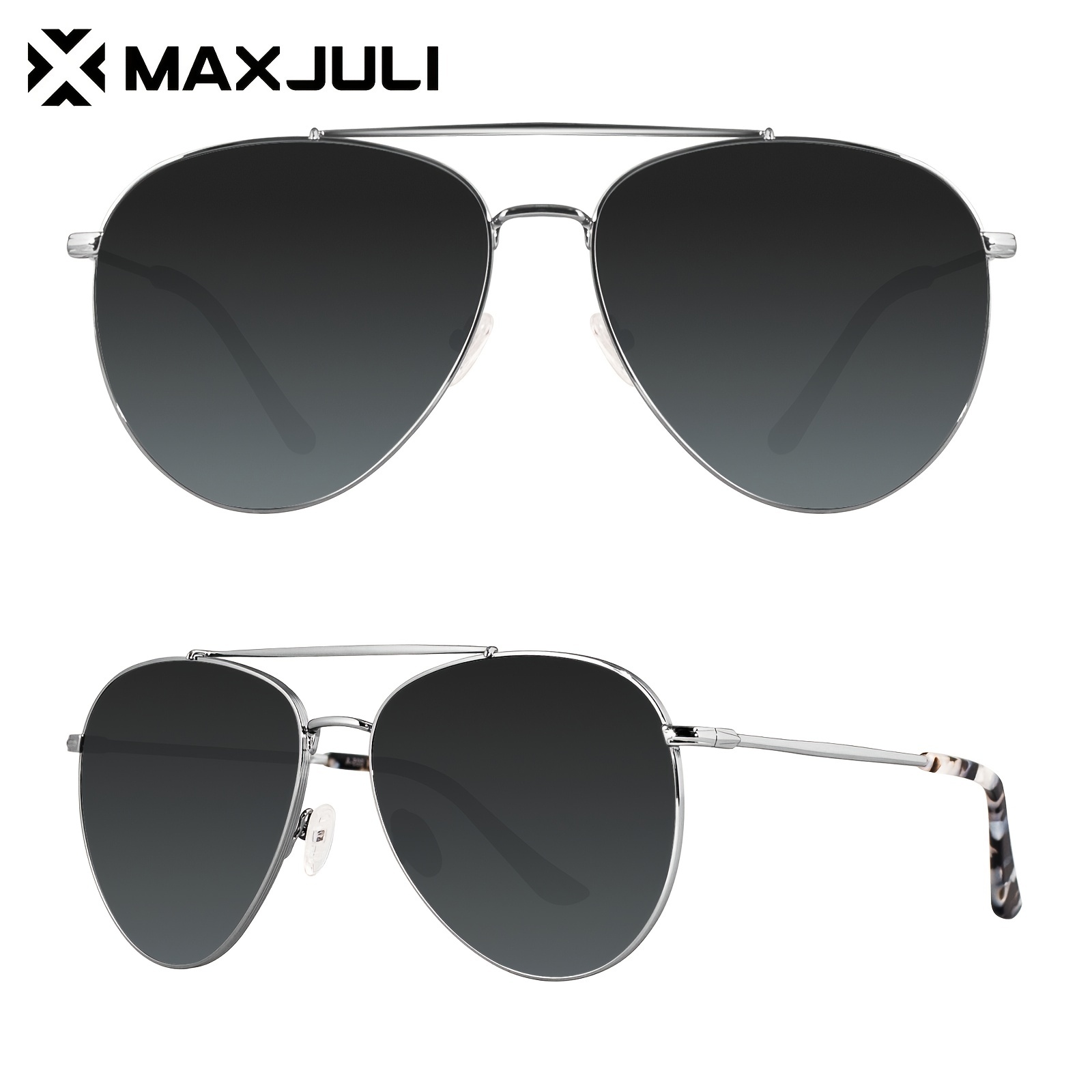 JULI Classic Semi-Rimless Mirrored Sunglasses For Men Women Oculos