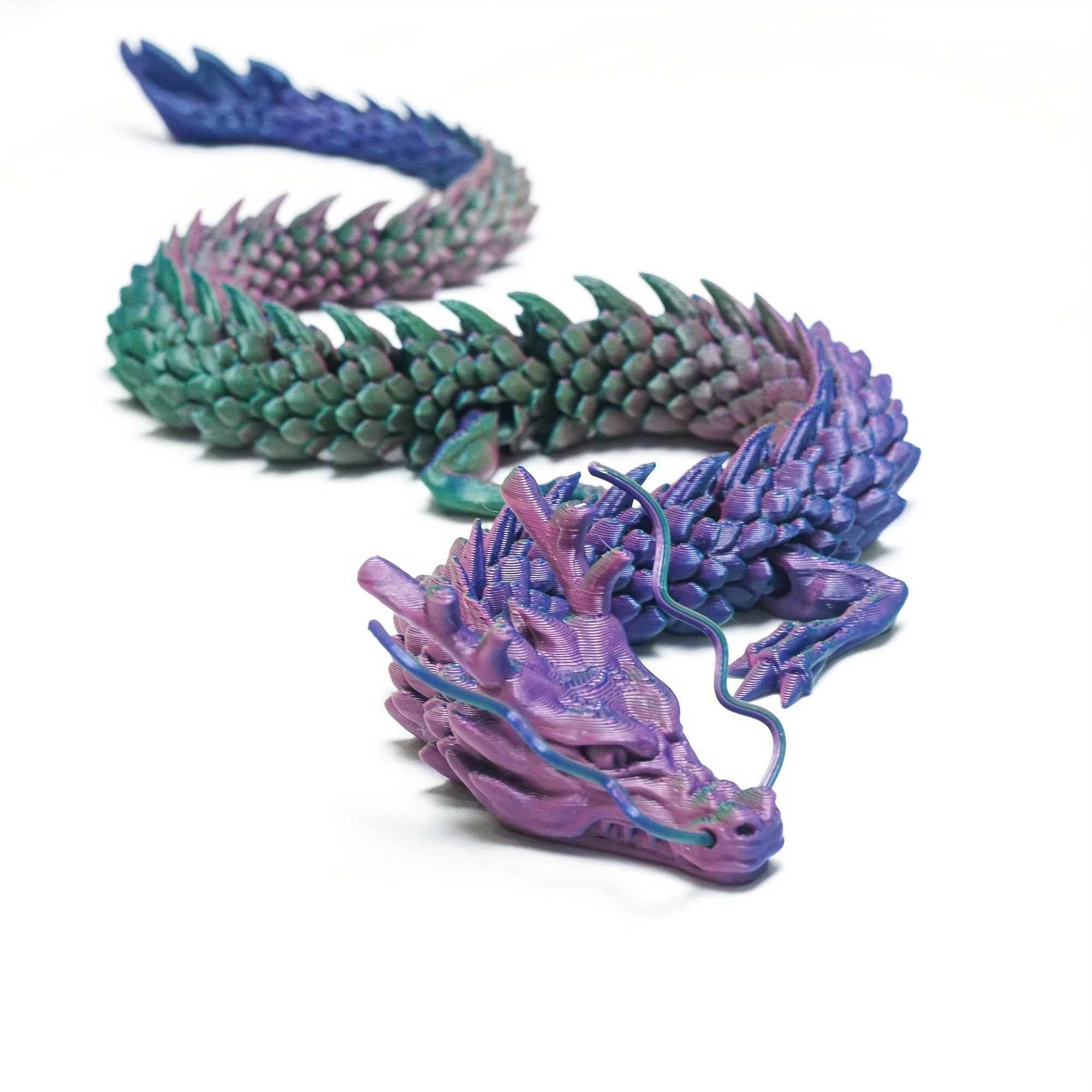 18.5 inch 3D Printed Articulated Dragon, Anti-Anxiety Dragon, 3D Printed  Realistic Dragon, Rotatable Joints, Dragon Model Figures, Stress Relief  Toys for Teens and Adults, Home Decor 