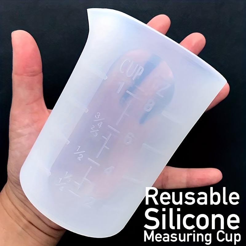 Nicpro Reusable Silicone Measuring Cup Kit Measuring Cups - Temu