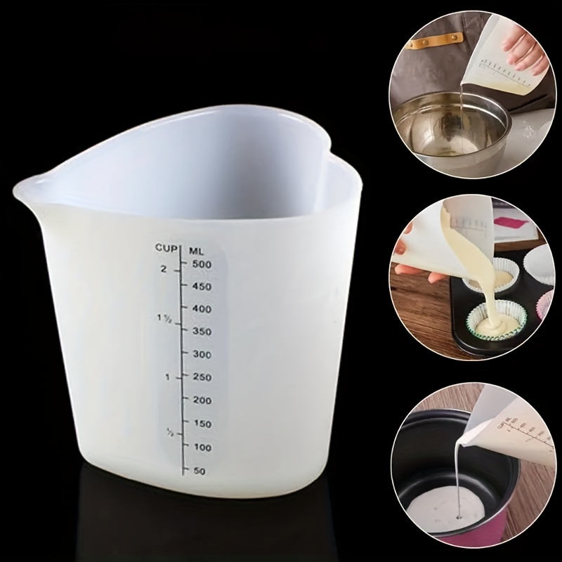 150/300/600/1000ml Measuring Cup Transparent Pour Spout Graduated Metering  Cup Visual Scale Liquid Measure Kitchen And Lab Tool