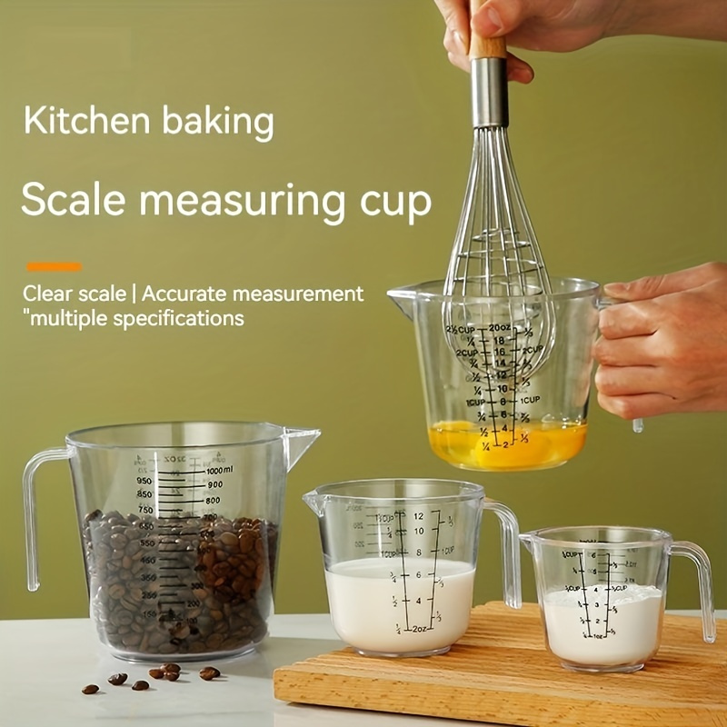 Small Plastic Measuring Cup, 6oz Capacity Stackable Clear Measuring Jug Graduated Liquid Cup for Cooking, Baking,Lab
