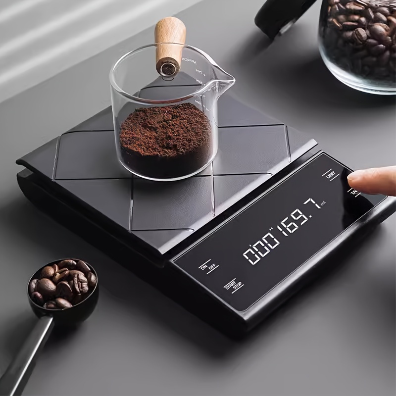 Smart Digital Scale Electronic  Digital Espresso Coffee Scale - Black  Basic - Aliexpress