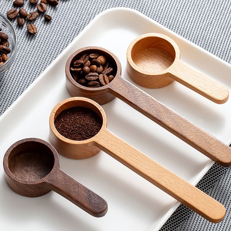 Wooden Measuring Coffee Scoop Set Ground Coffee Coffee Spoon In Walnut Wood Wooden  Measuring Tablespoon For Coffee Beans, Ground Beans, Protein Powder,  Spices, Tea 