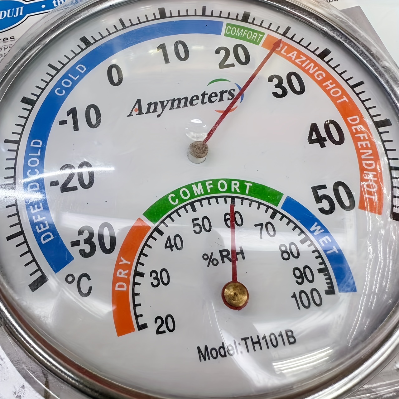 Mini Portable Pointer Thermometer Hygrometer Wall Hanging - Temu