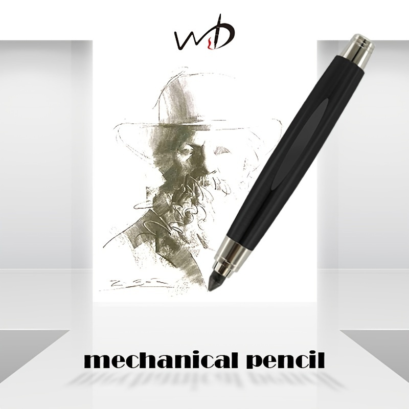 4ps Metal Mechanical Pencils Set With Lead Refills Drafting - Temu