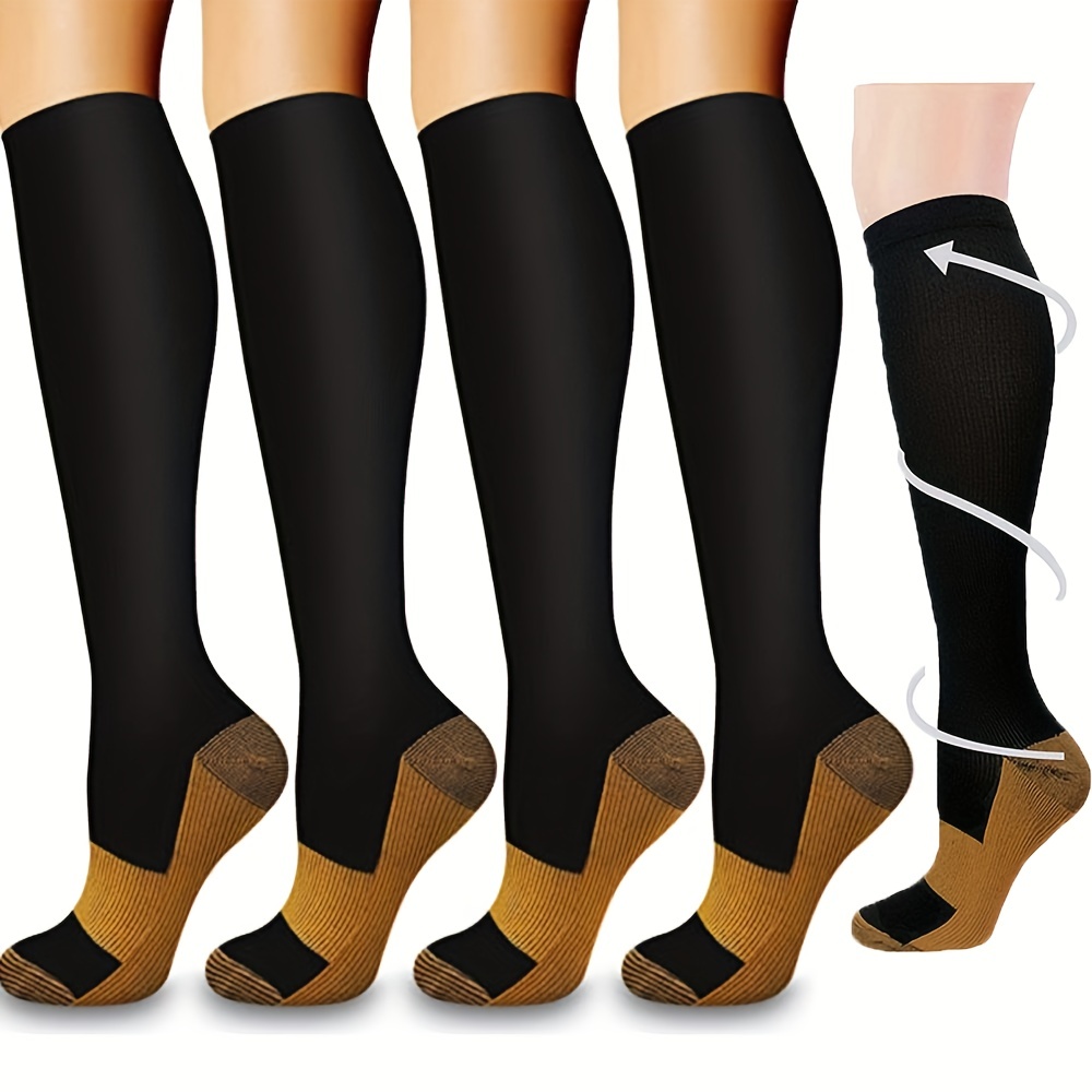 Zipper Compression Socks Women Calf Knee High Stocking Open Toe Compression  Socks Zippered Zip Sox Socks Stretchy Leg Support Unisex Knee Stockings for  Walking Runnng Hiking and Sports